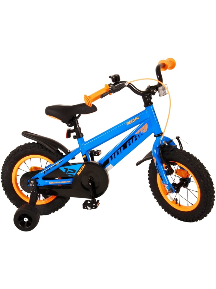 Volare Kinderfahrrad Rocky für Jungen 12 Zoll Kinderrad in Blau Fahrrad 3 Jahre günstig kaufen onesize