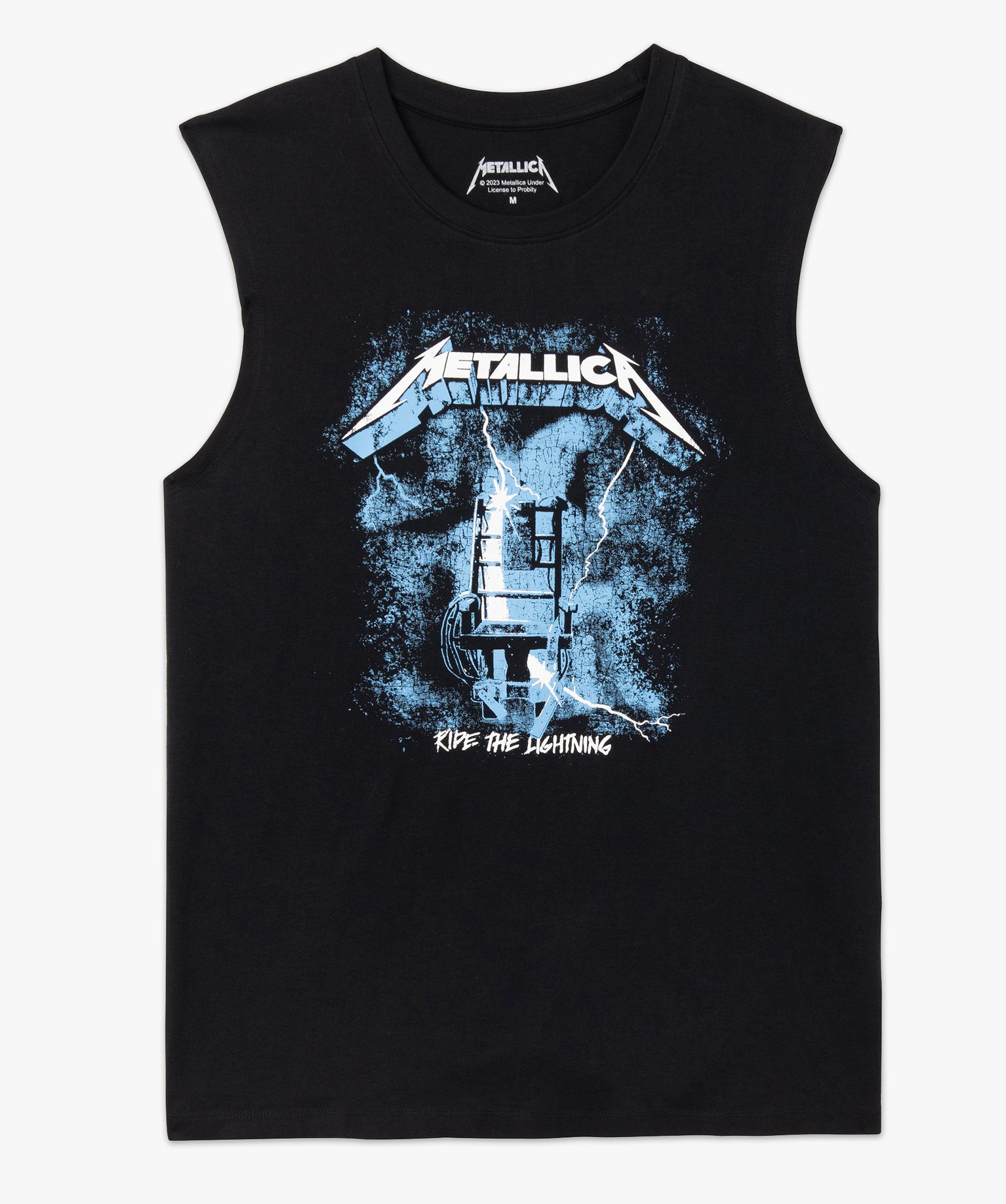 Tee-shirt homme sans manches imprimé - Metallica gris fonce | GEMO