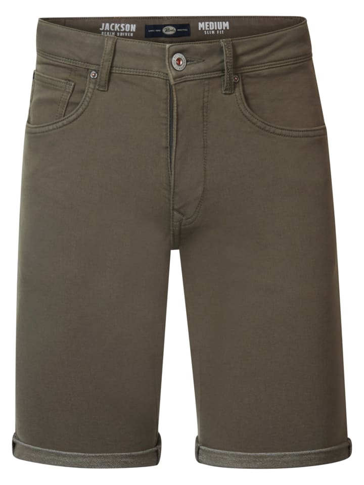 Petrol Industries Jackson Farbige Denim-Shorts Sungreet in Grün günstig kaufen
