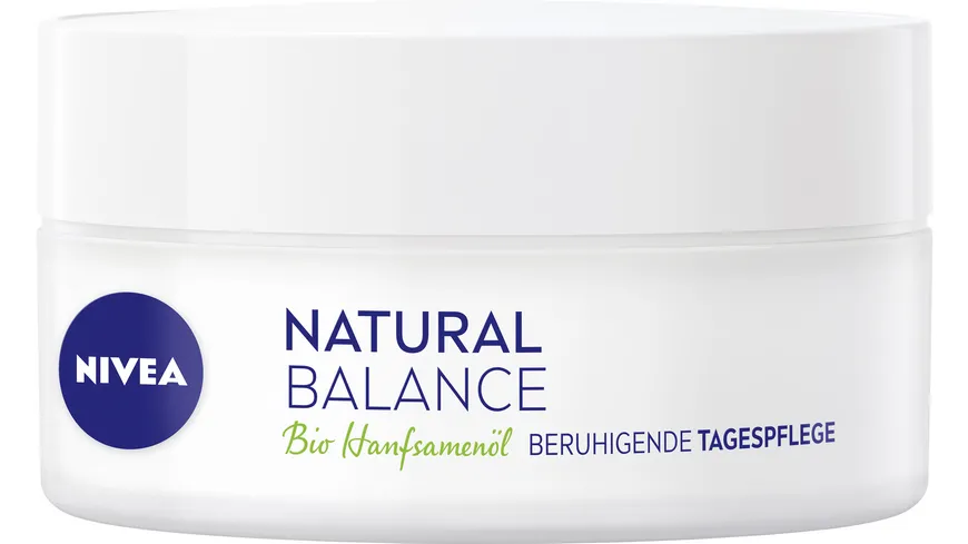 NIVEA Natural Balance Bio Hanfsamenöl Beruhigende Tagespflege 50 ml