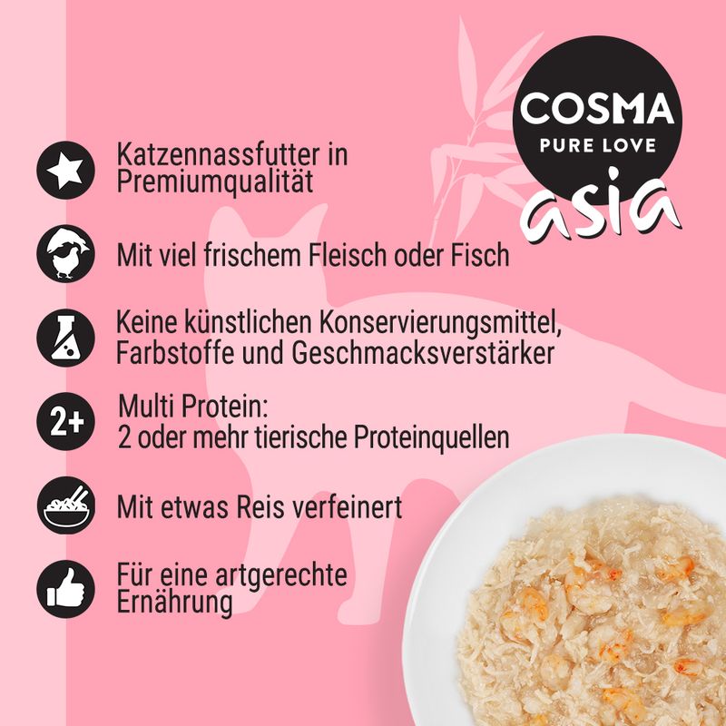 Sparpaket Cosma Thai/Asia Frischebeutel 24 x 100 g zu TOP-Preisen
