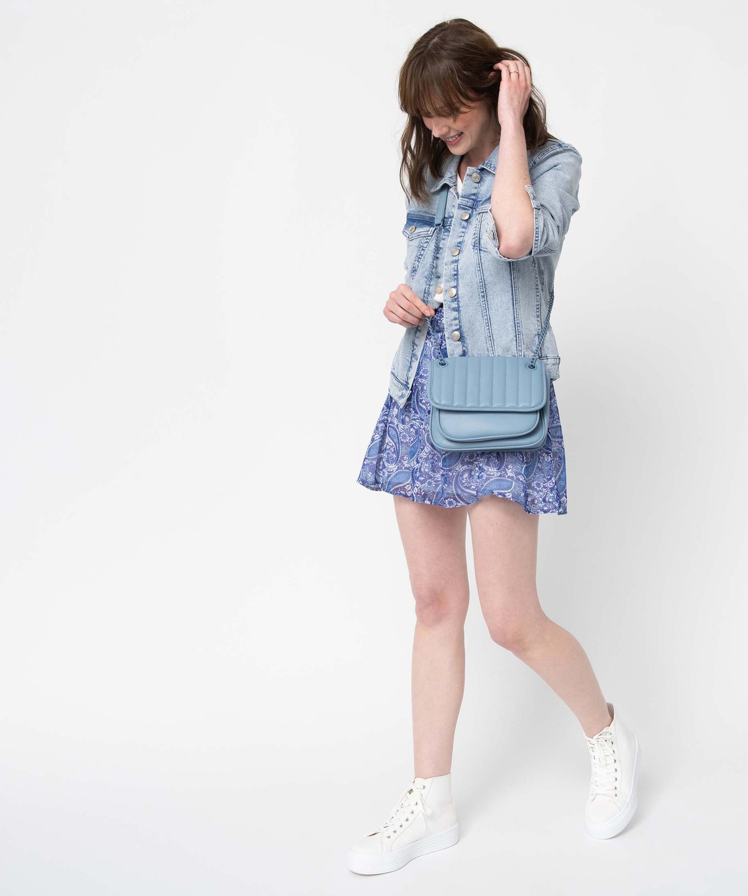 Jupe femme en voile à motifs cachemire imprime | GEMO