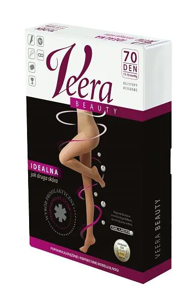 Veera Beauty hulahopke 70 DEN, boja crna, veličina L