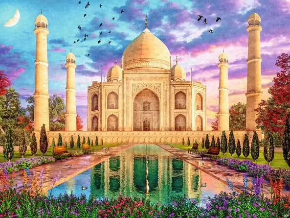 Puzzle 1500 Teile - Bezauberndes Taj Mahal