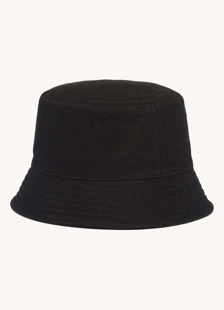 Prada Drill bucket hat with logo embroidery