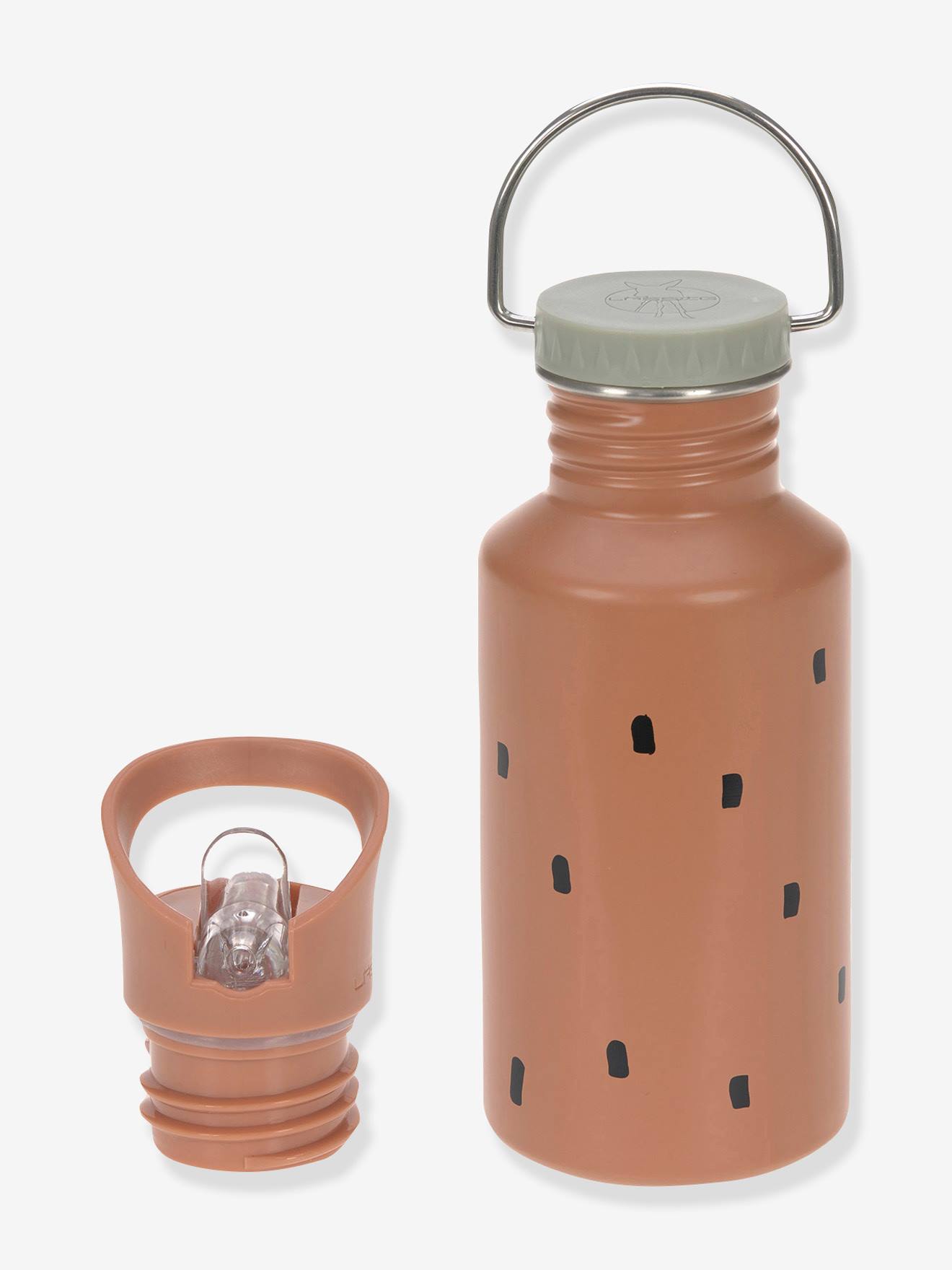 Gourdes LÄSSIG en inox happy prints olive