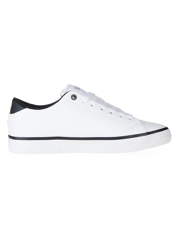 Tommy Hilfiger Shoes Leder-Sneakers in Weiß günstig kaufen