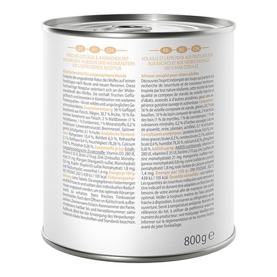 Wolf of Wilderness Adult 6 x 800 g - Mit viel frischem Geflügel