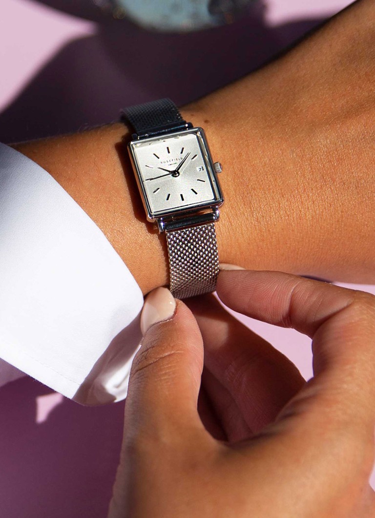 Rosefield  Boxy Mesh horloge QWSS-Q02