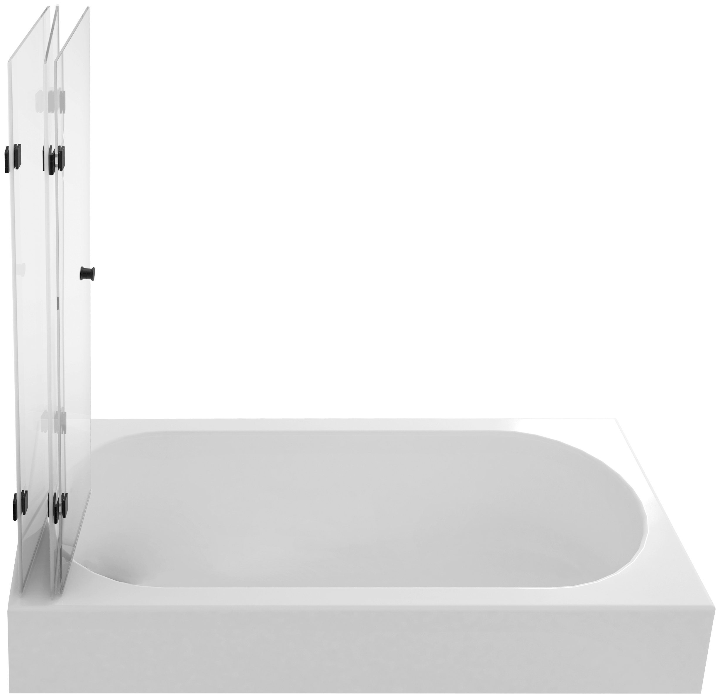 Marwell Badewannenfaltwand GALLERY, Einscheibensicherheitsglas, (3 tlg), Breite: 120 cm