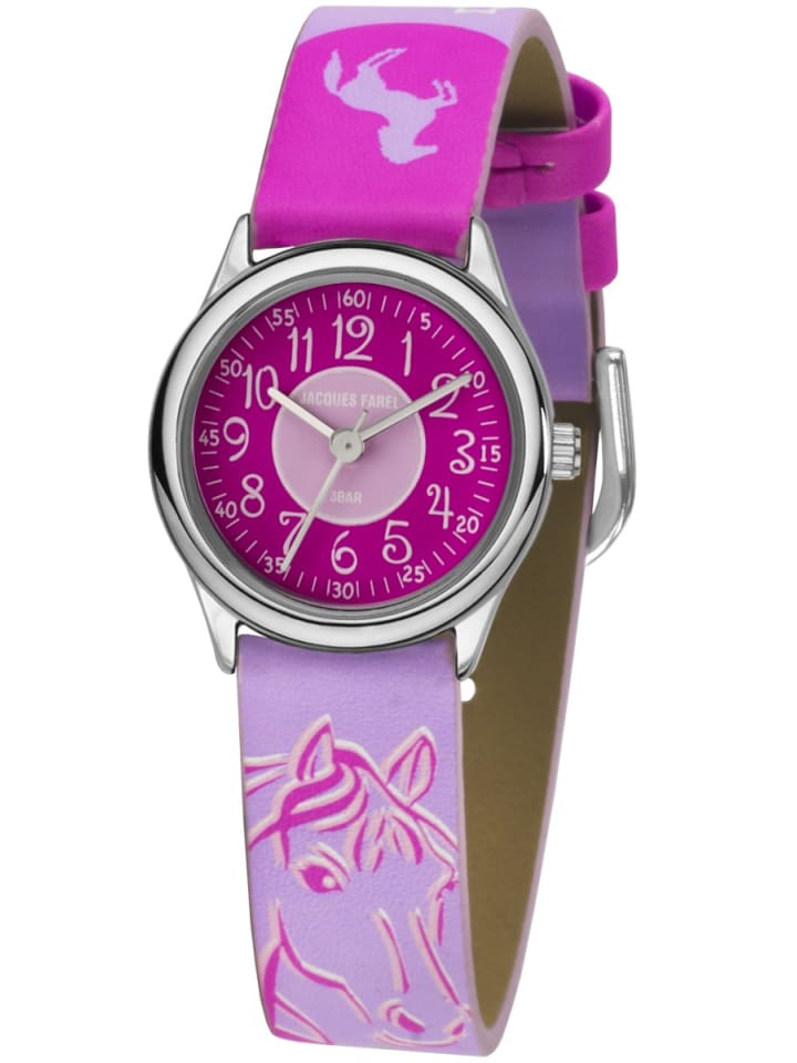 JACQUES FAREL Quarzuhr HCC 312 in Rosa günstig kaufen onesize