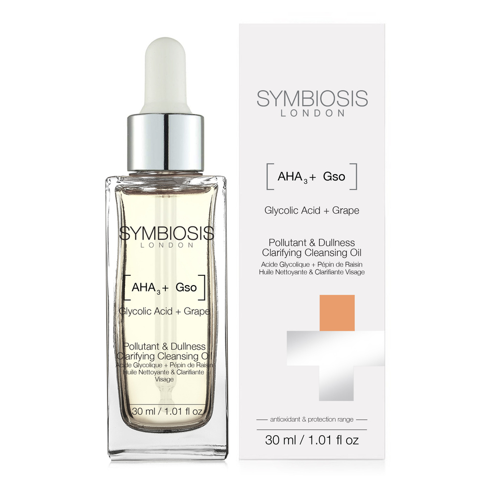 symbiosis [Acide glycolique + Pépin de raisin] - Huile Nettoyante & Clarifiante Visage Nettoyants & Tonifiants