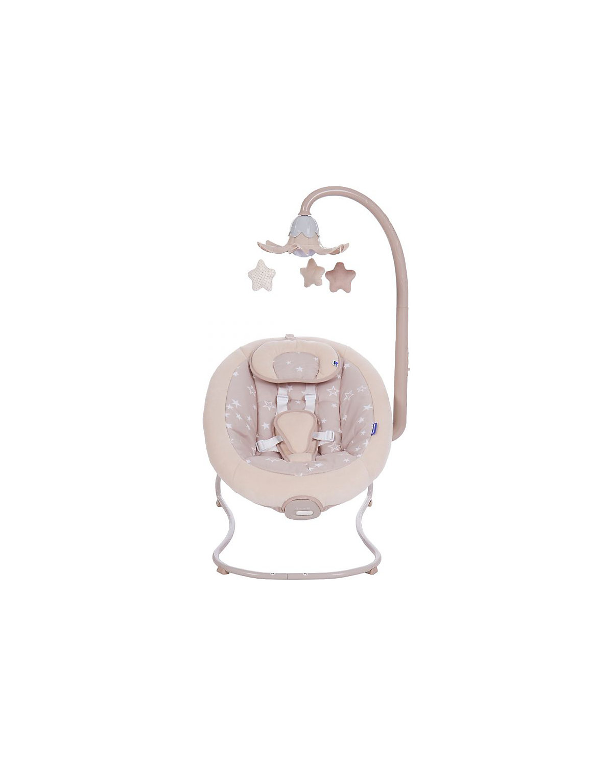 Babywippe Stars 12 Melodien Mobile Vibration 5-Punkt-Gurt verstellbar Babywippen