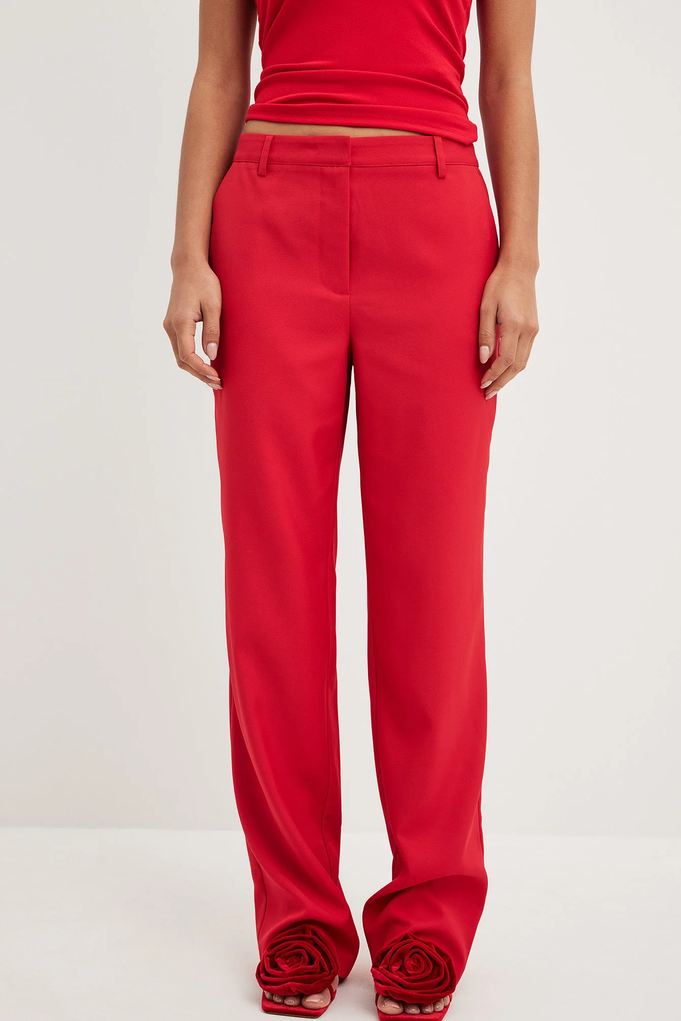 Anzughose mit mittelhoher Taille
