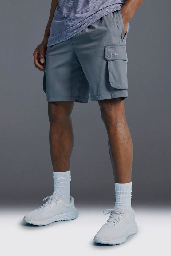 Man Active Shorts mit reflektierendem Detail