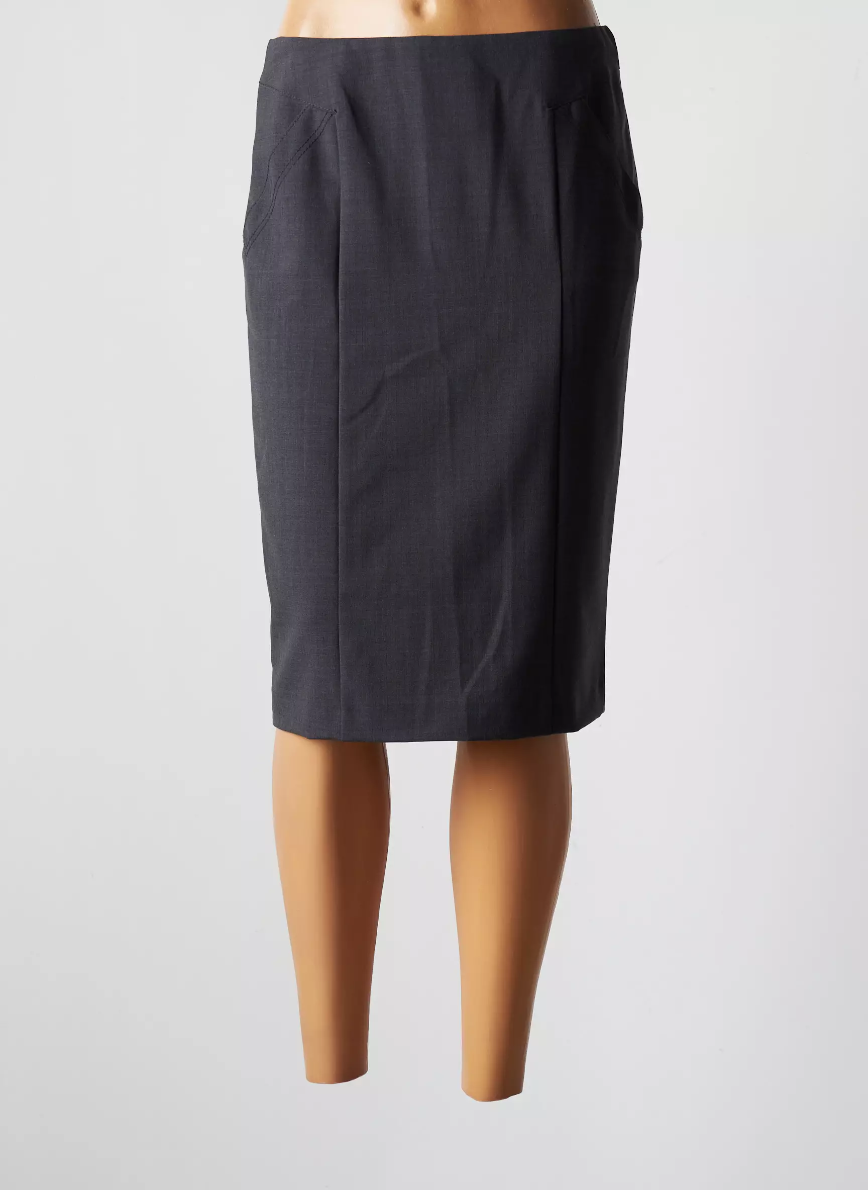 Sommermann Jupes Mi Longues Femme couleur gris