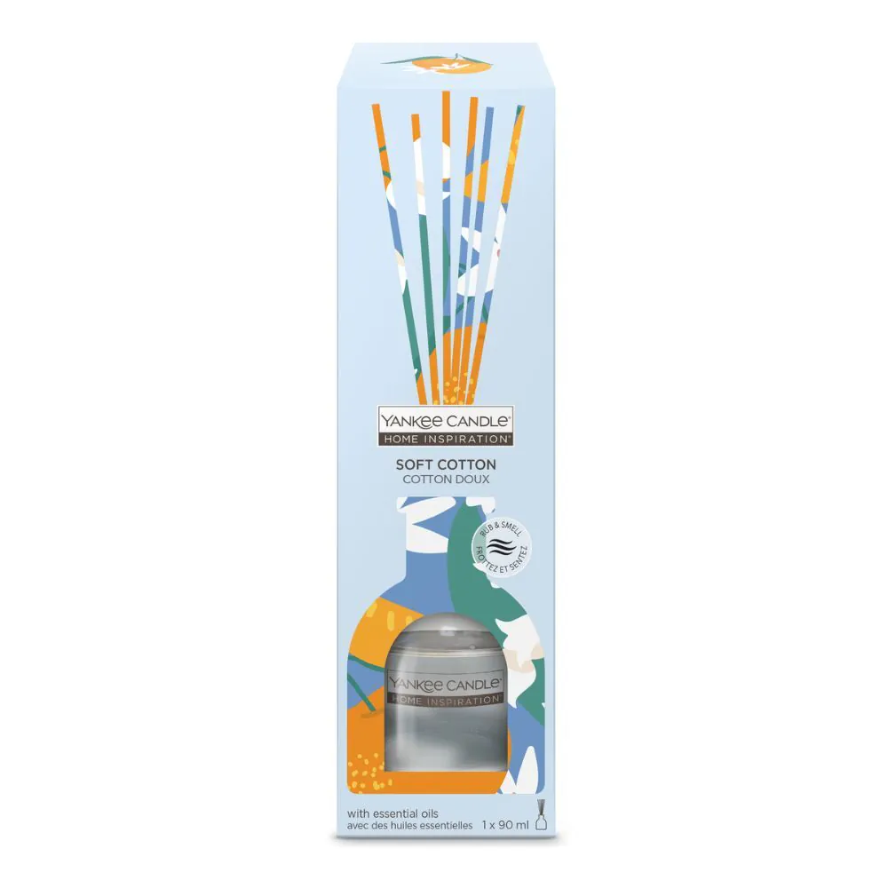 „Yankee Candle“ kvapiosios žvakės su minkštomis medvilninėmis lazdelėmis, 90 ml
