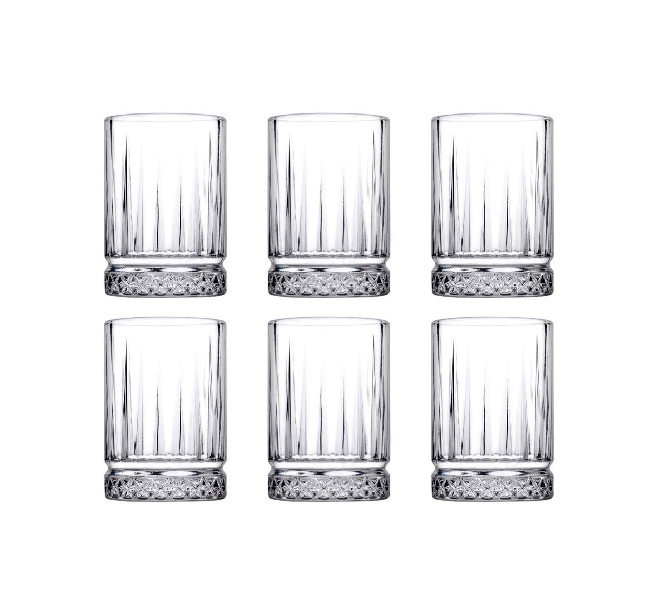 Pasabahce Espressoglas 6er Set ELYSIA 520242 Espressoglas Mini-Wassergläser 60 ml Trinkglas