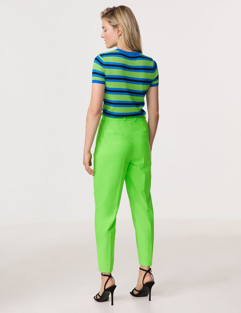 Stretchkomfortable 7/8 Hose mit Bügelfalten Tailored Fit