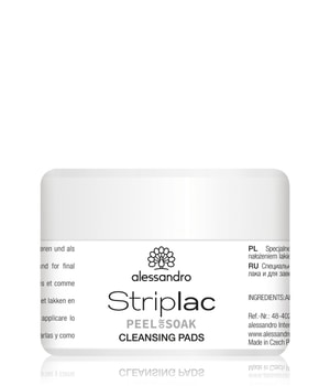 Alessandro Striplac Peel or Soak Pads Nagellackentferner-50 Stk