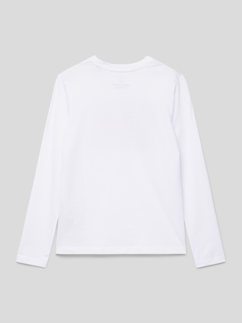 Longsleeve mit Label-Print Modell 'PLAY' in weiß