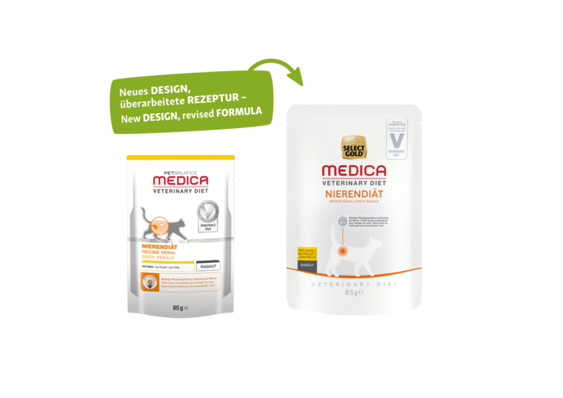 SELECT GOLD Nassfutter SELECT GOLD Medica Nierendiät 24x85g Huhn