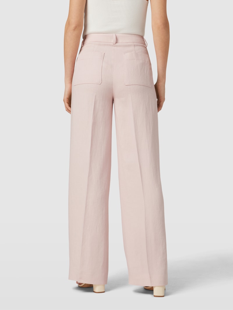 Hose mit Bügelfalten in rosé