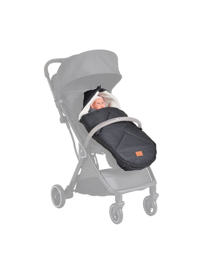 Cangaroo Kinderwagen Fußsack Luxe in schwarz günstig kaufen onesize
