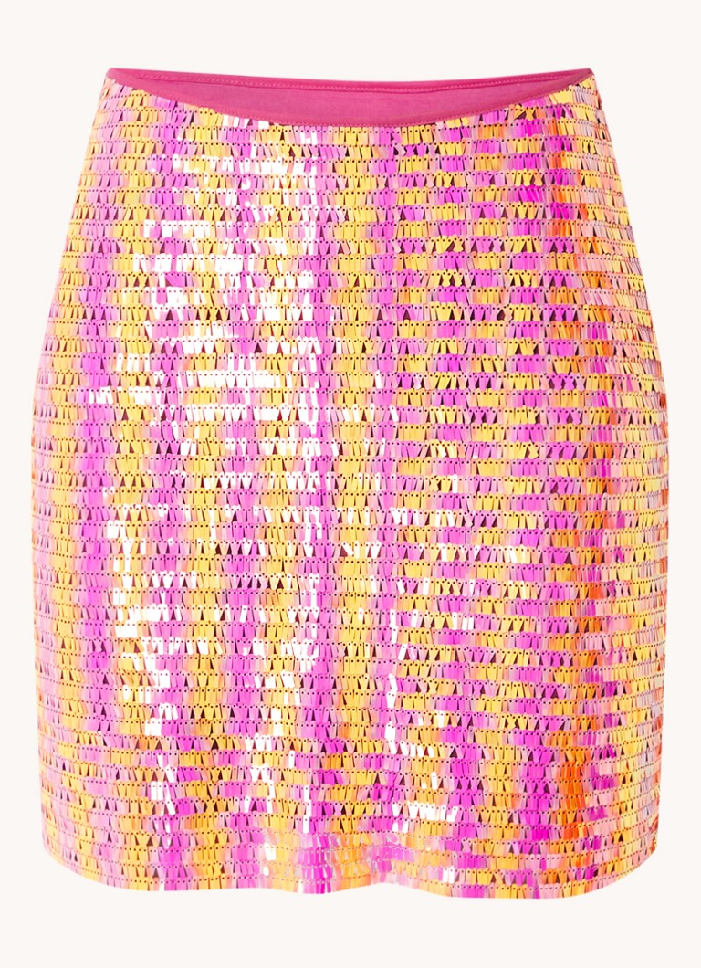Fustă mini elegantă cu paiete