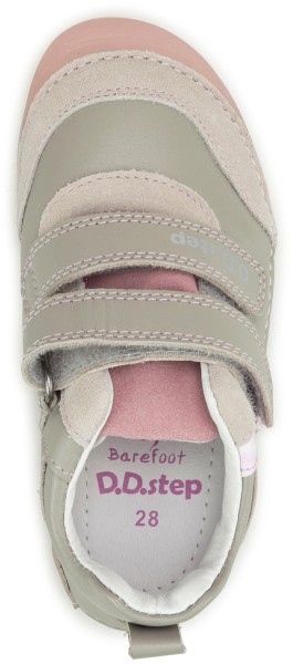 DD Step ~ Leder MidCut Klettschuh ~ Rose Grey