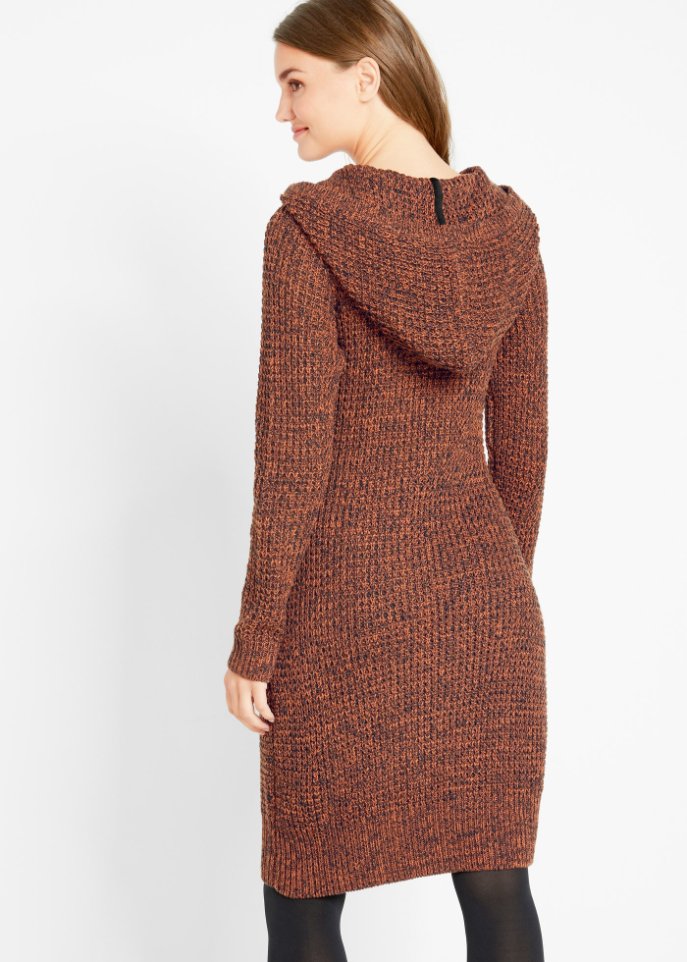 Strickkleid mit Kapuze