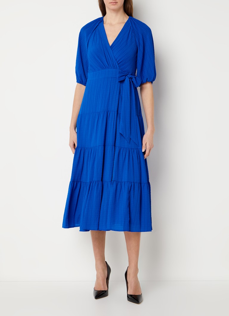 Phase Eight Morven Wrap Dress Cobalt 08