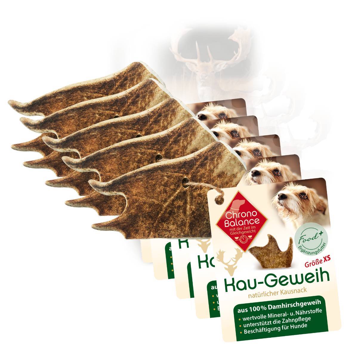 ChronoBalance Snacks ChronoBalance natürliches Damhirsch Kaugeweih 150 g