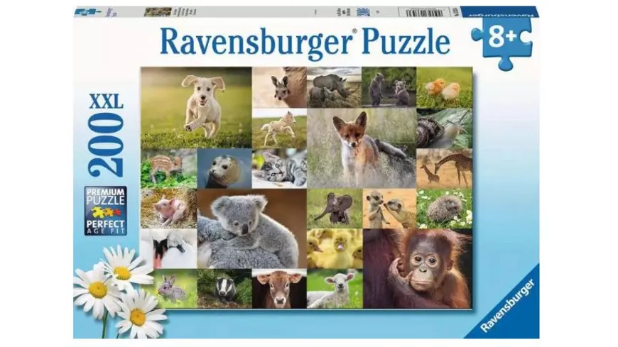 Ravensburger Puzzle - Süße Tierbabys, 200 Teile