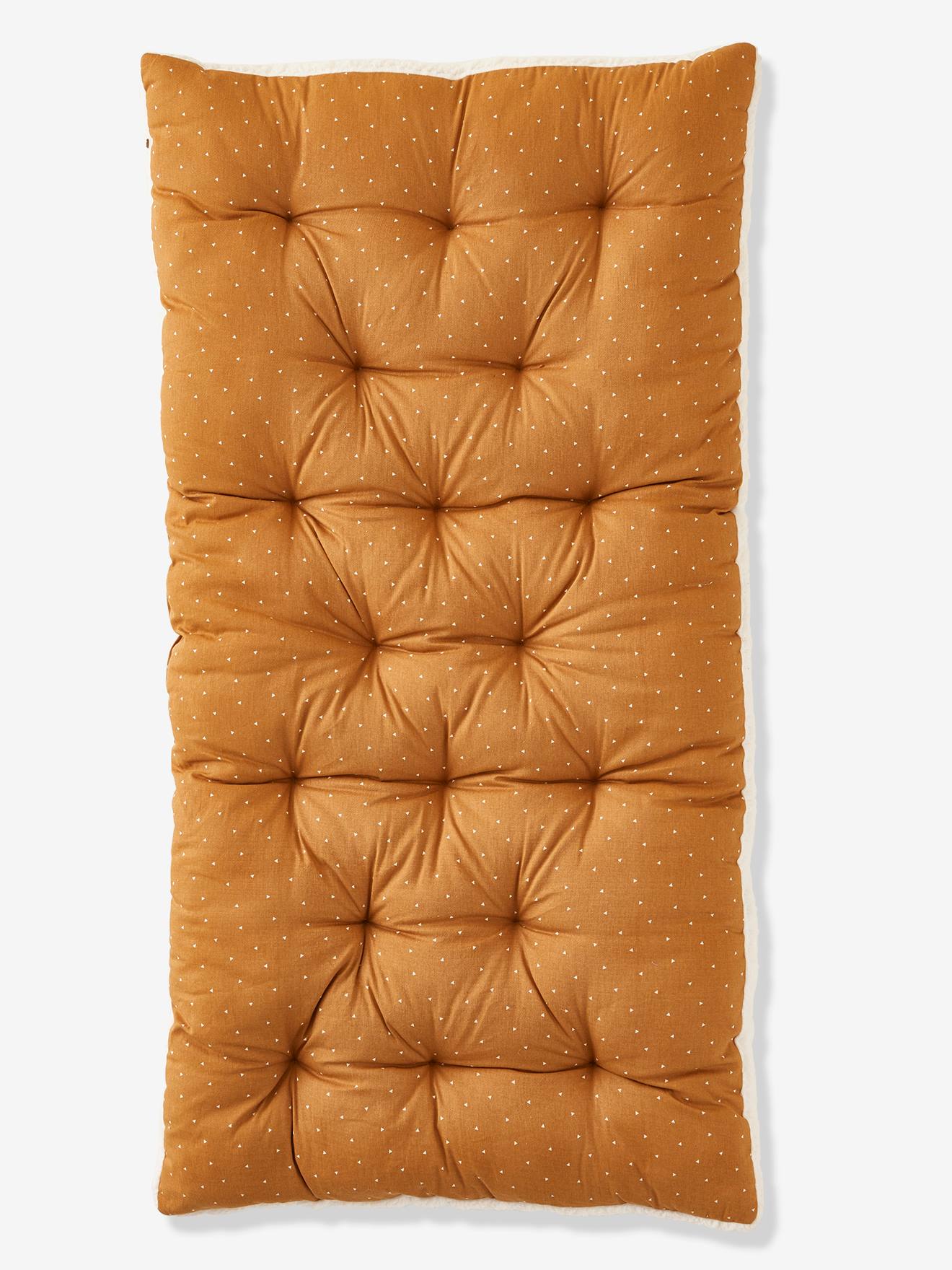 Matelas de sol bi matière PETIT NOMADE ecru / caramel