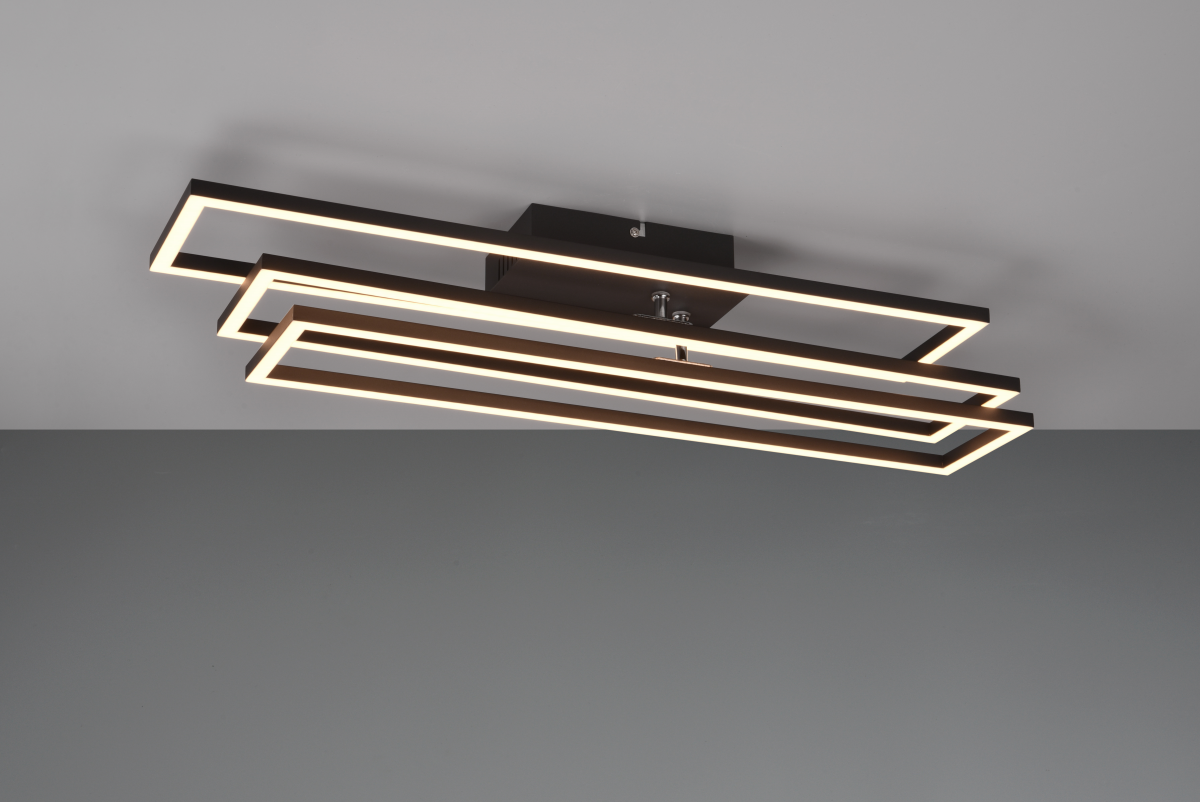 Reality Leuchten LED Deckenleuchte Corso Schwarz