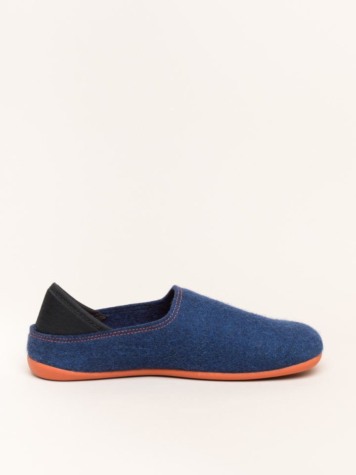 Gottstein Hausschuh Wool Slip-On in midnight/orange günstig kaufen