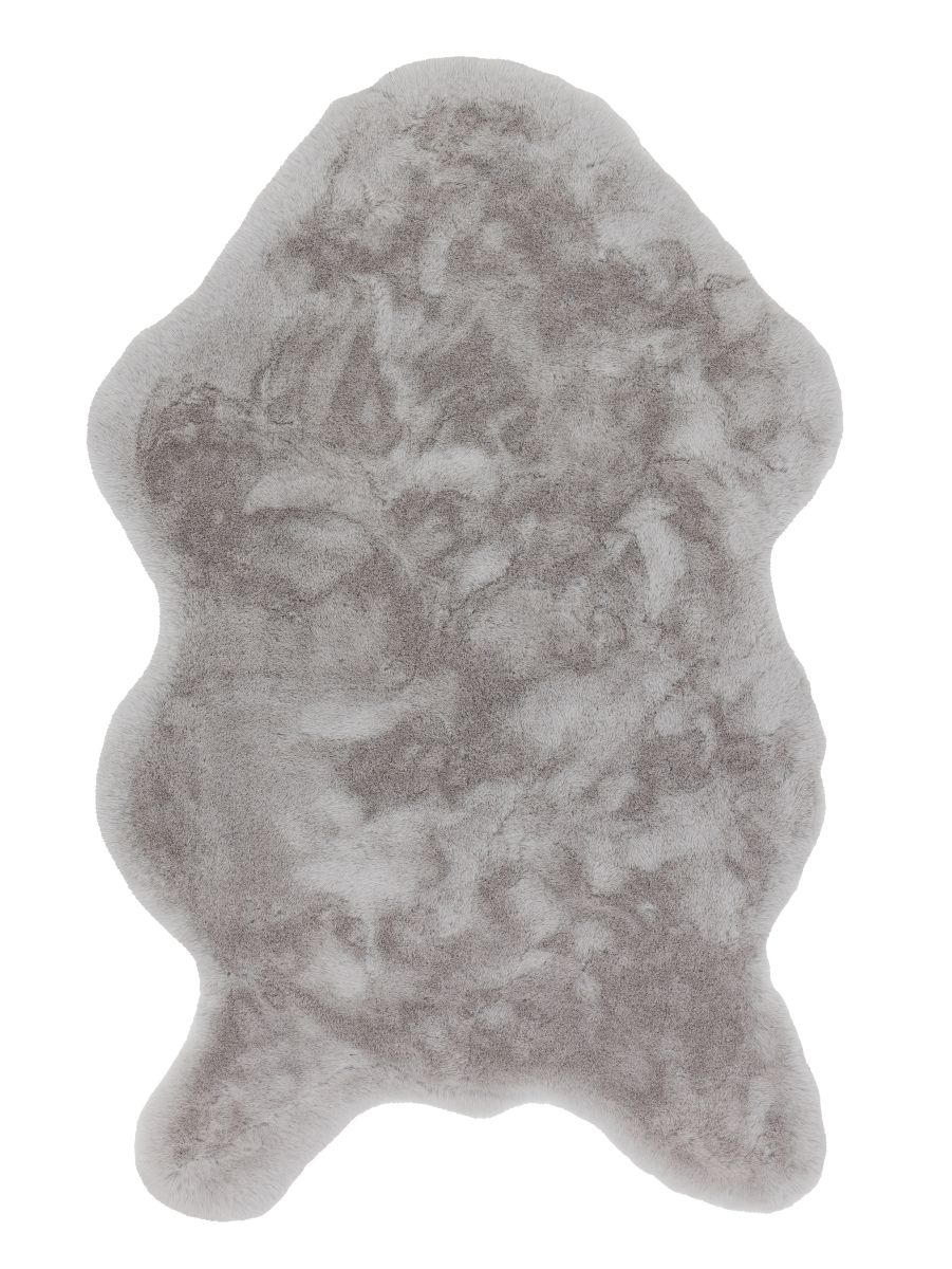 Schöner Wohnen Kunstfell Tender in Schaffelloptik Silber 60 x 90 cm