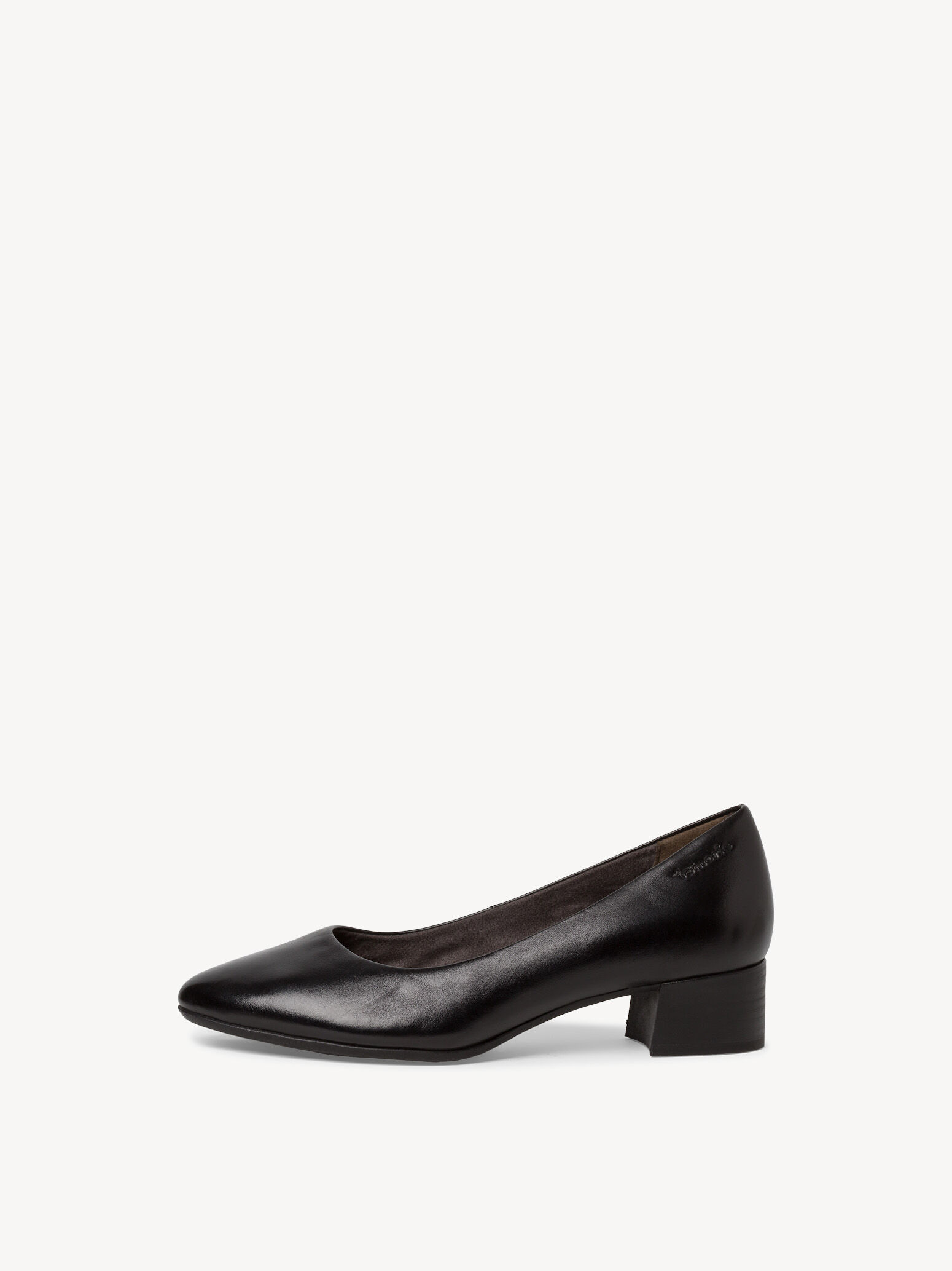 Escarpin en cuir - noir