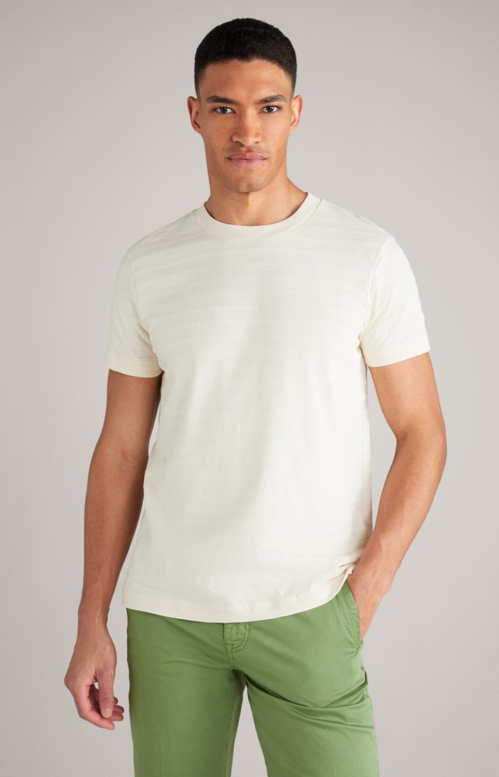 T-Shirt Carisio in Beige gestreift
