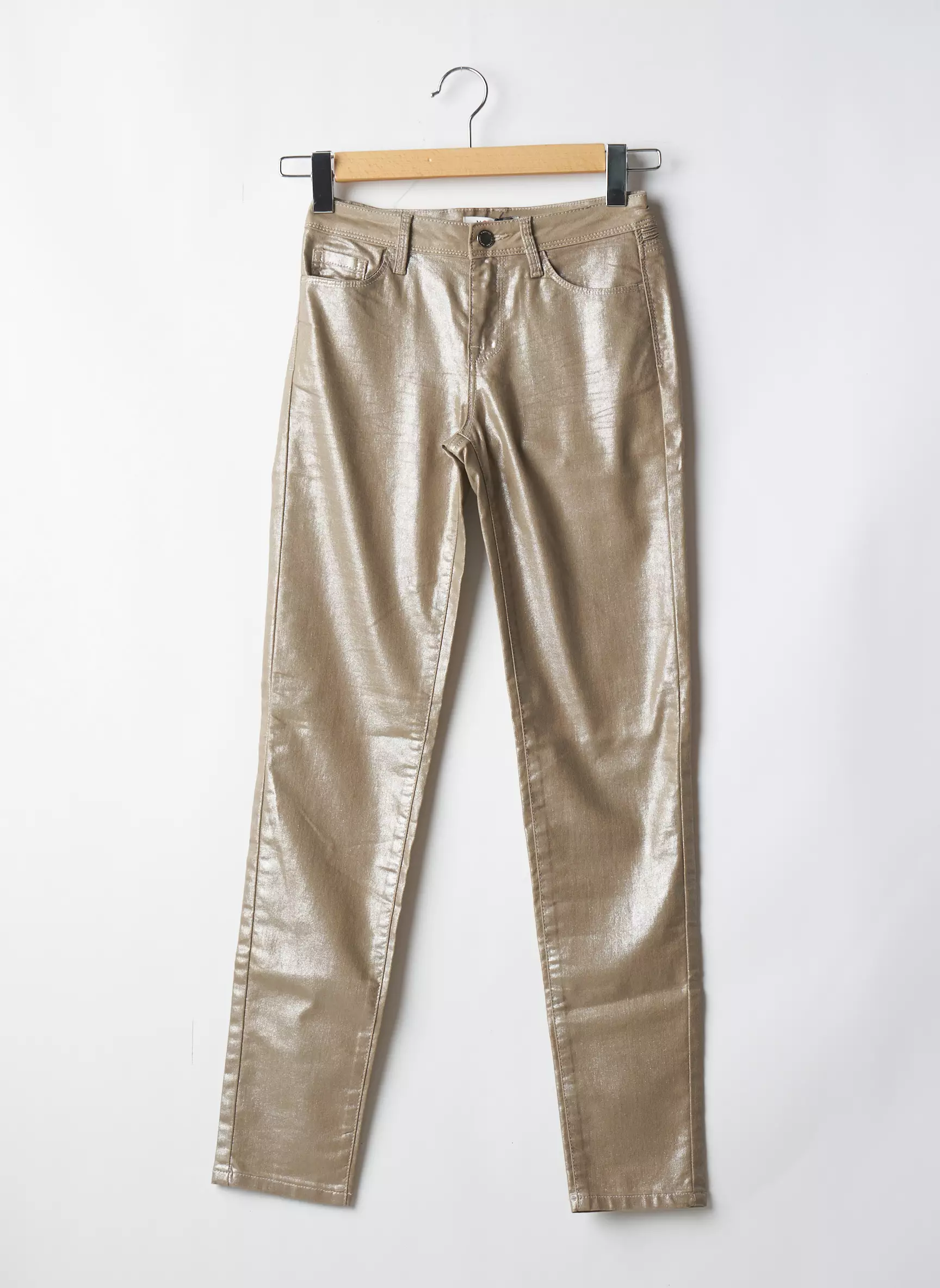 Morgan Pantalons Slim Femme couleur beige