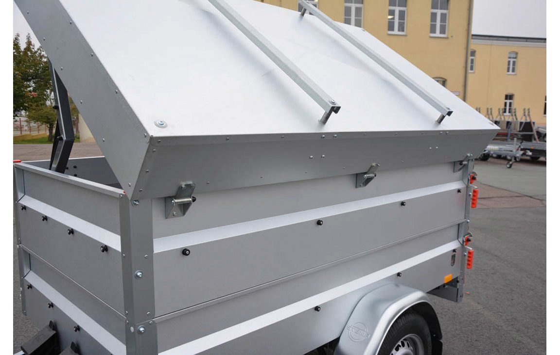 STEMA PKW-Anhänger BASIC 850 COC, max. 593 kg, inkl. Bordwandaufsatz und Deckel