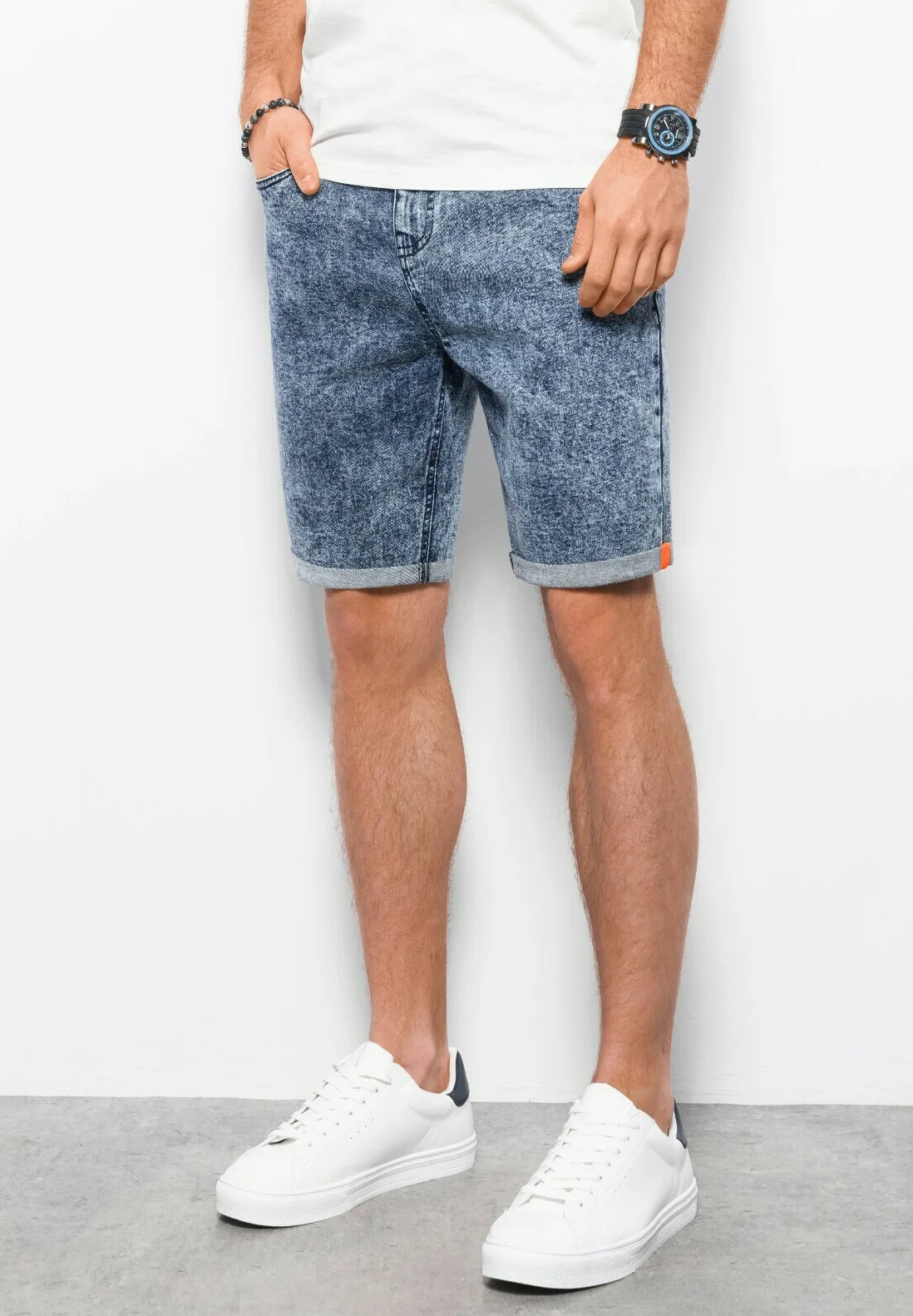 Pantalones cortos de mezclilla ombré