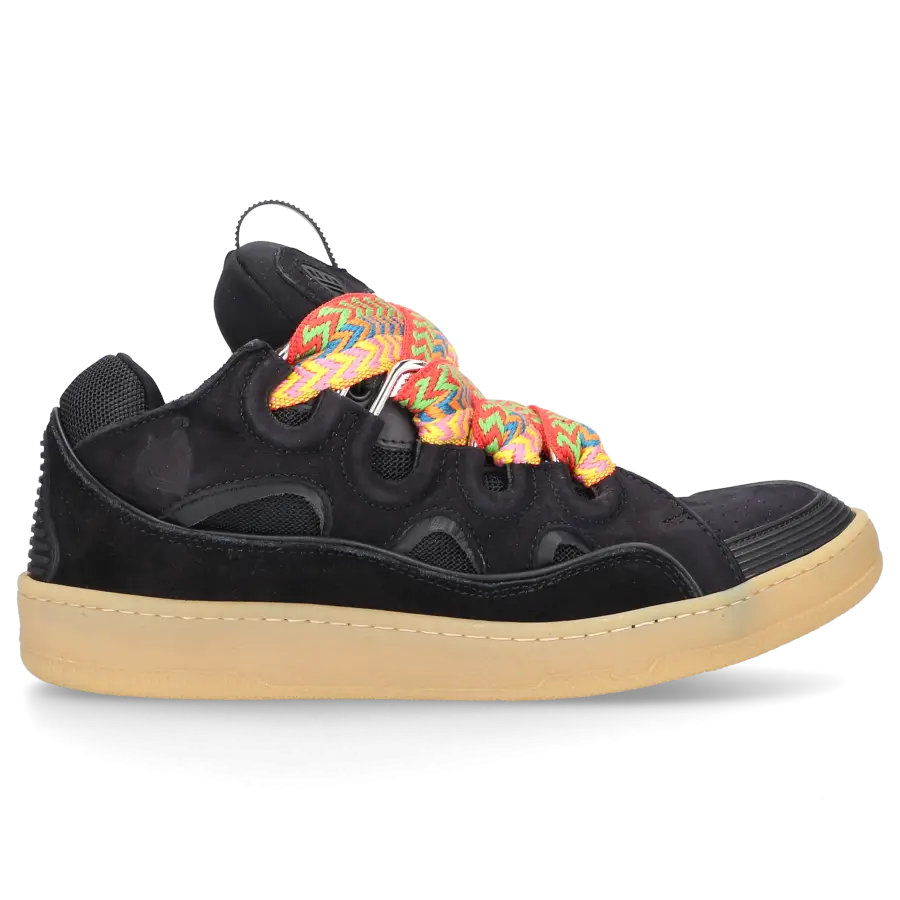 Lanvin - Sneaker low CURB Veloursleder - schwarz
