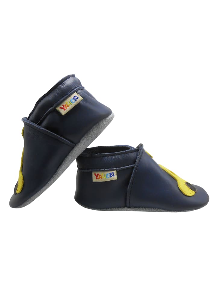 Yalion Leder-Krabbelschuhe 