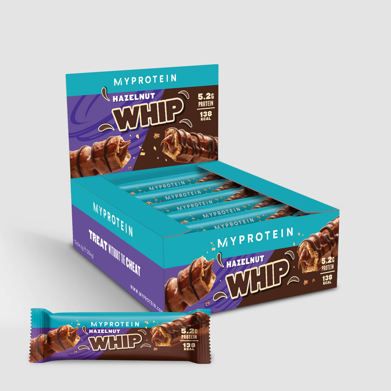 Hazelnut Whip, Milk Chocolate, 12x24g