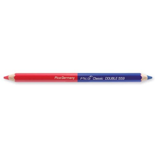 Pica PI559-10 Crayon double classique 559/50 Rouge et Bleu (lot de 1) - 10 pièces