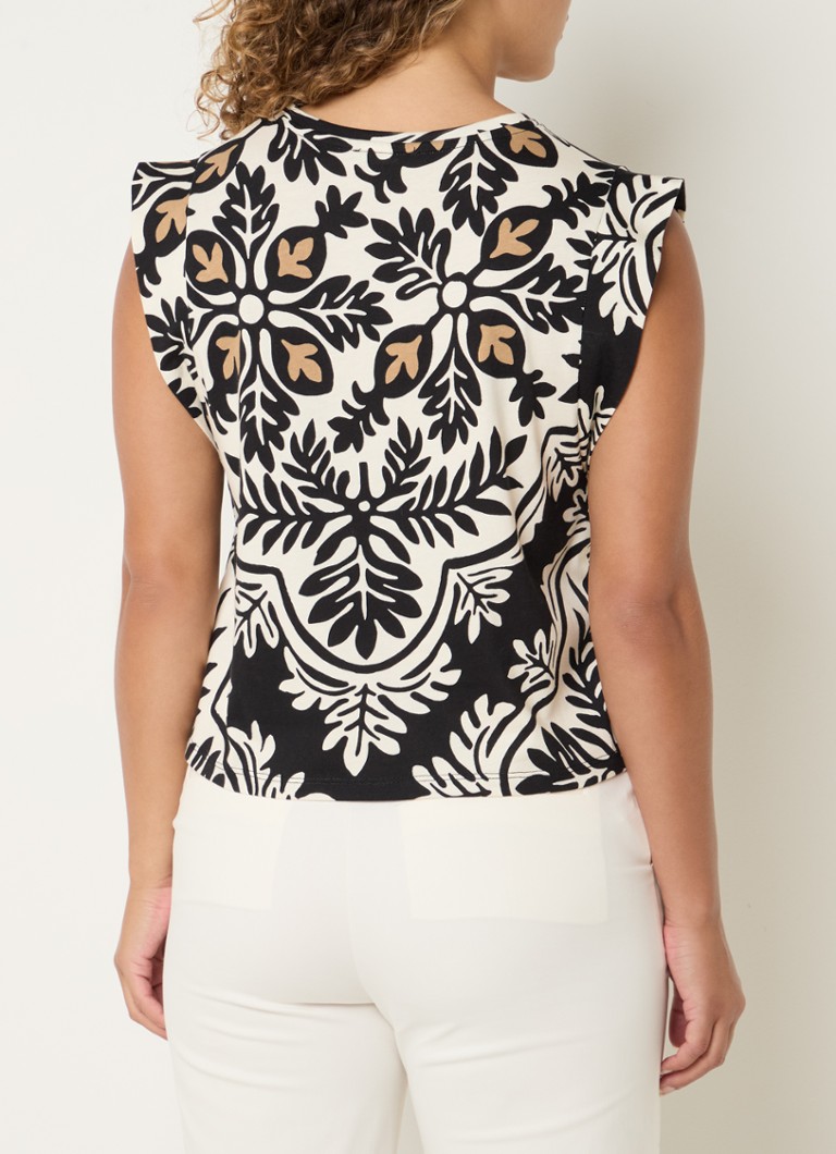 Benetton Sleeveless top with floral print