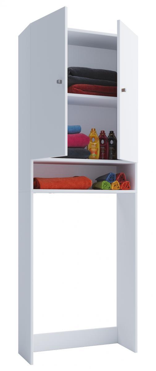 VCM my bath Waschmaschinenschrank Lona / Weiss