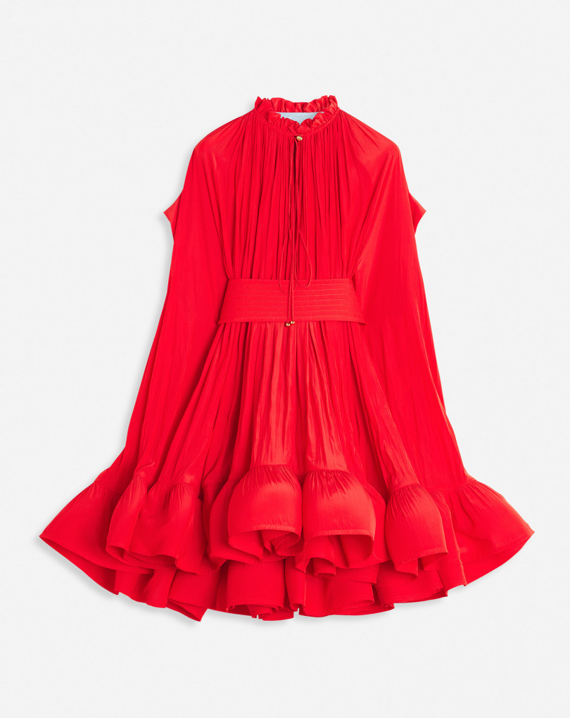 ROBE COURTE EN CHARMEUSE